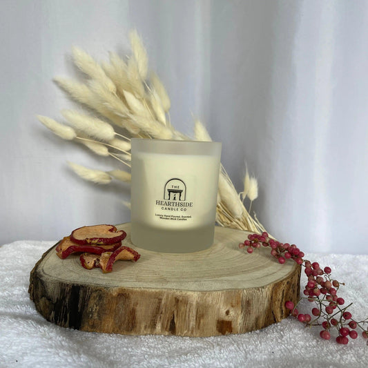 Cranberry Harvest Candle-Luxury 30cl Scented Wooden Wick Soy Wax Candle-The Hearthside Candle Co